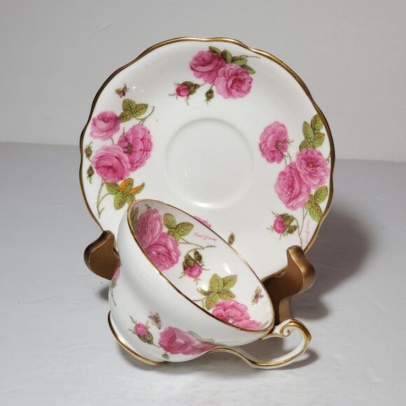 Foley Teacup and Saucer Century Rose Pink Vintage - Picture 5 of 10